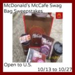 mcdonald's mccafe swag bag image