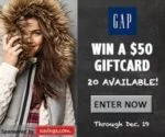 gap gift cards giveaway image