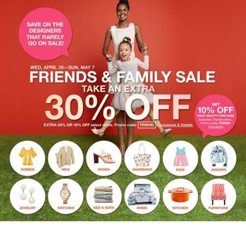 Friends and Family Sale